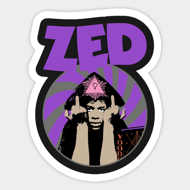 ZED - Black Aleister Hendryx Sticker by ZEDISDED